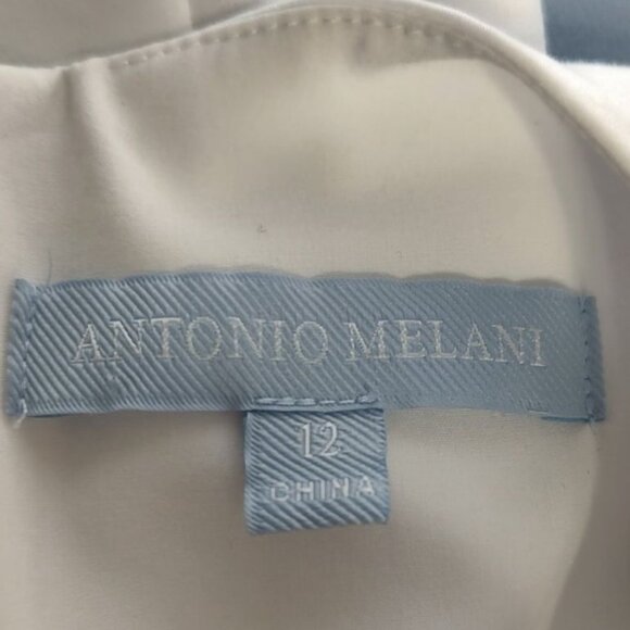 Antonio Melani Jumpsuit 12 White Sleeveless Wide Leg Crew Neck Adelaide - Picture 9 of 10